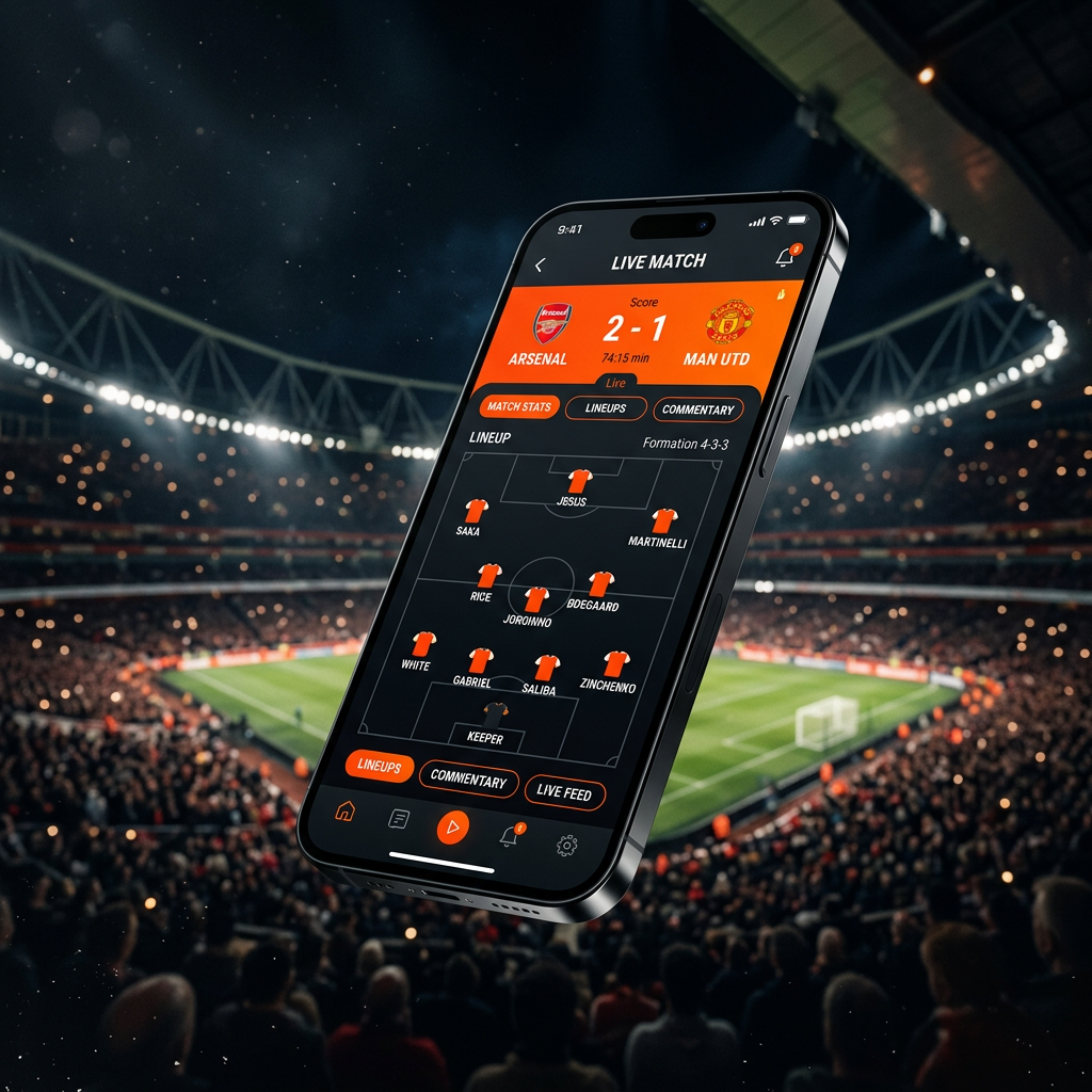 Droid Football App Mockup